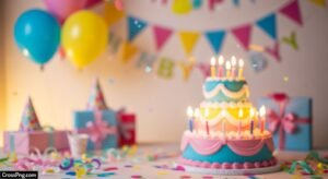 Birthday cake background image