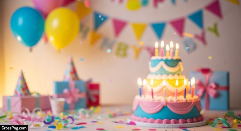 Birthday cake background image