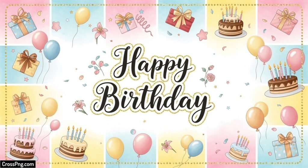 Birthday card background design image 2
