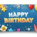 Birthday flex banner background