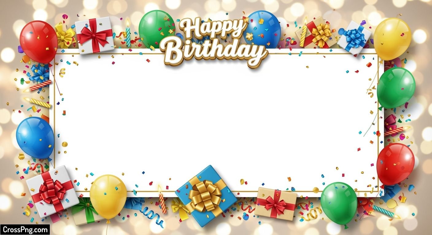 Birthday frame background image