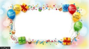 Birthday frame background image 5