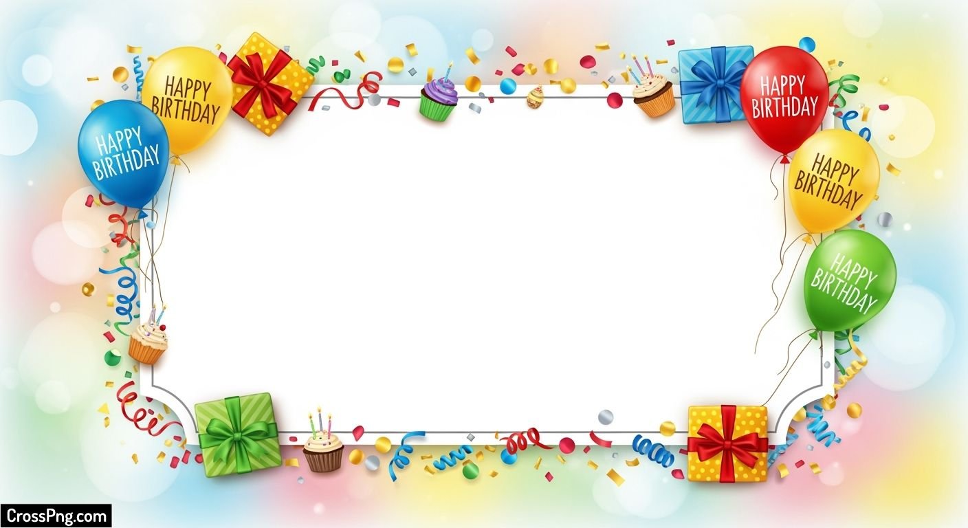 Birthday frame background image 5