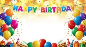 Birthday frame background image 6
