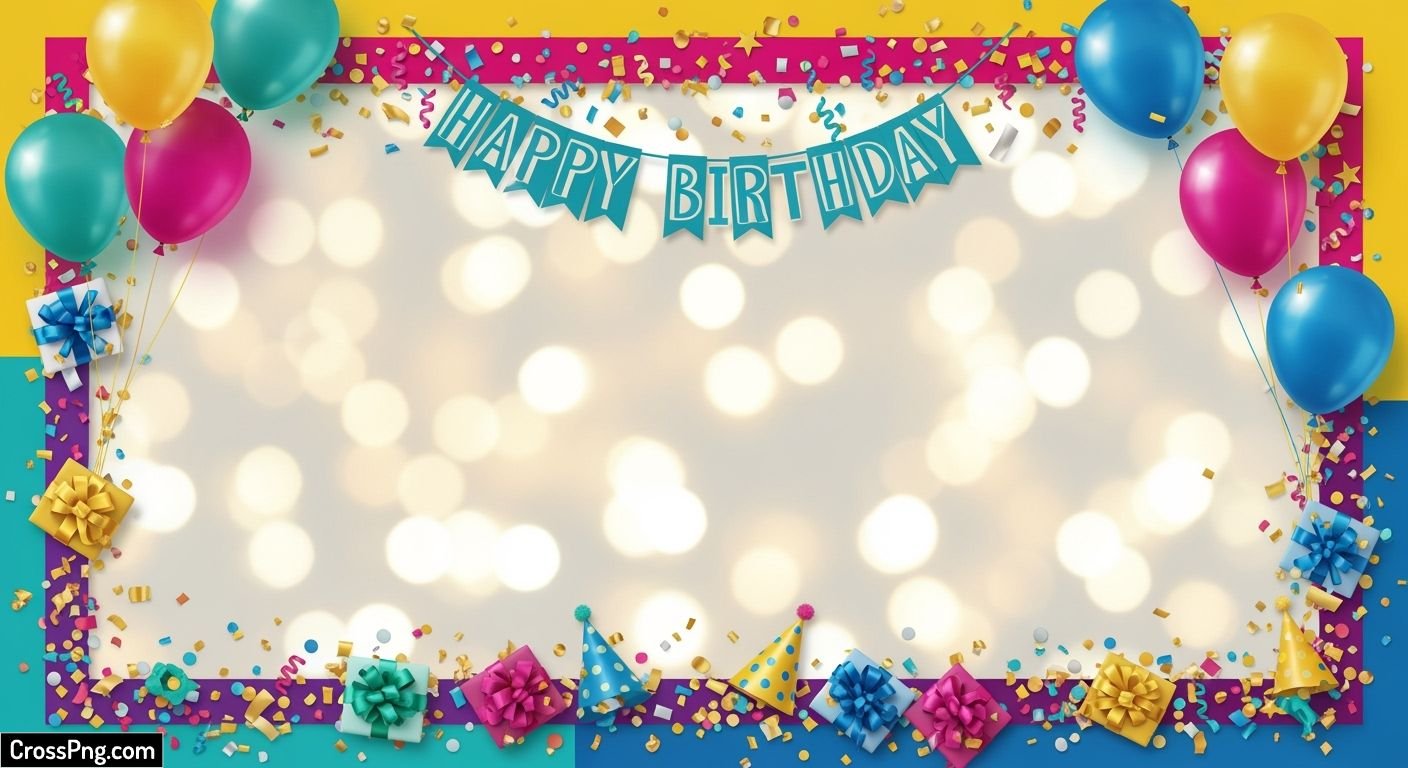 Birthday frame background image 7