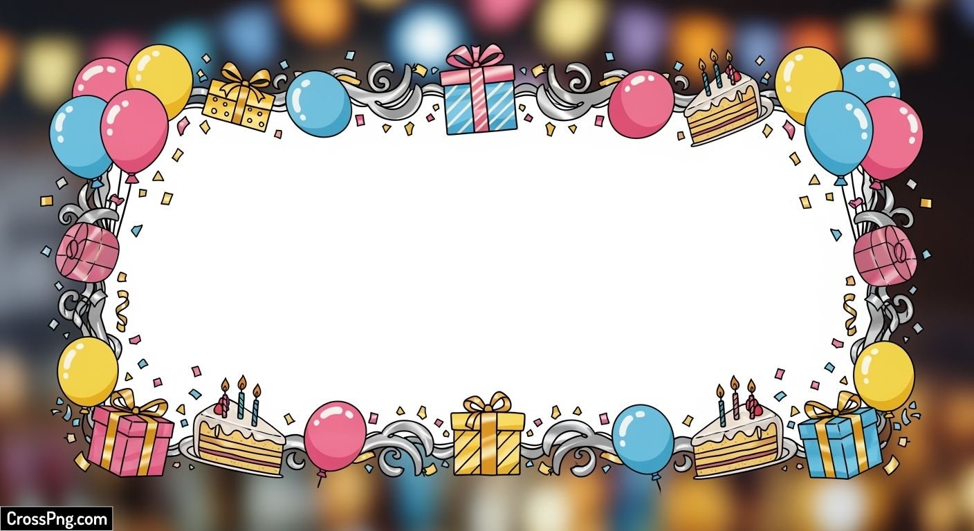 Birthday frame background image