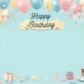 Birthday invitation card background