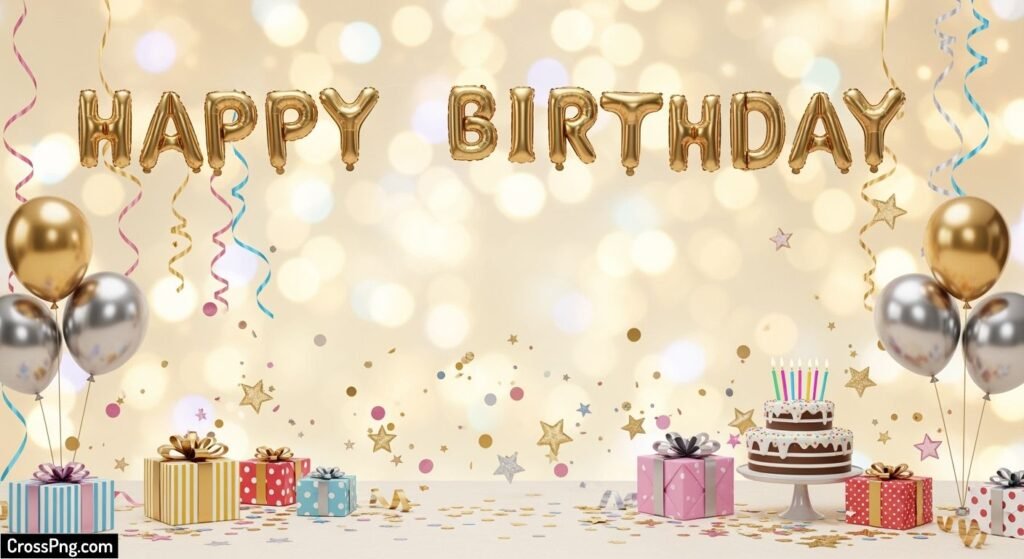 Birthday photo editing background image