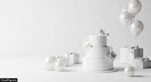 Birthday white background image