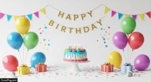Birthday white background image 2