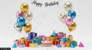Birthday white background image 3