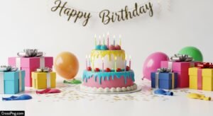 Birthday white background image