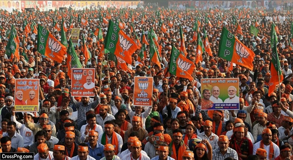 Bjp crowd background image 2