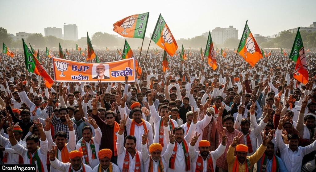Bjp crowd background image 3
