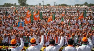 Bjp crowd background image