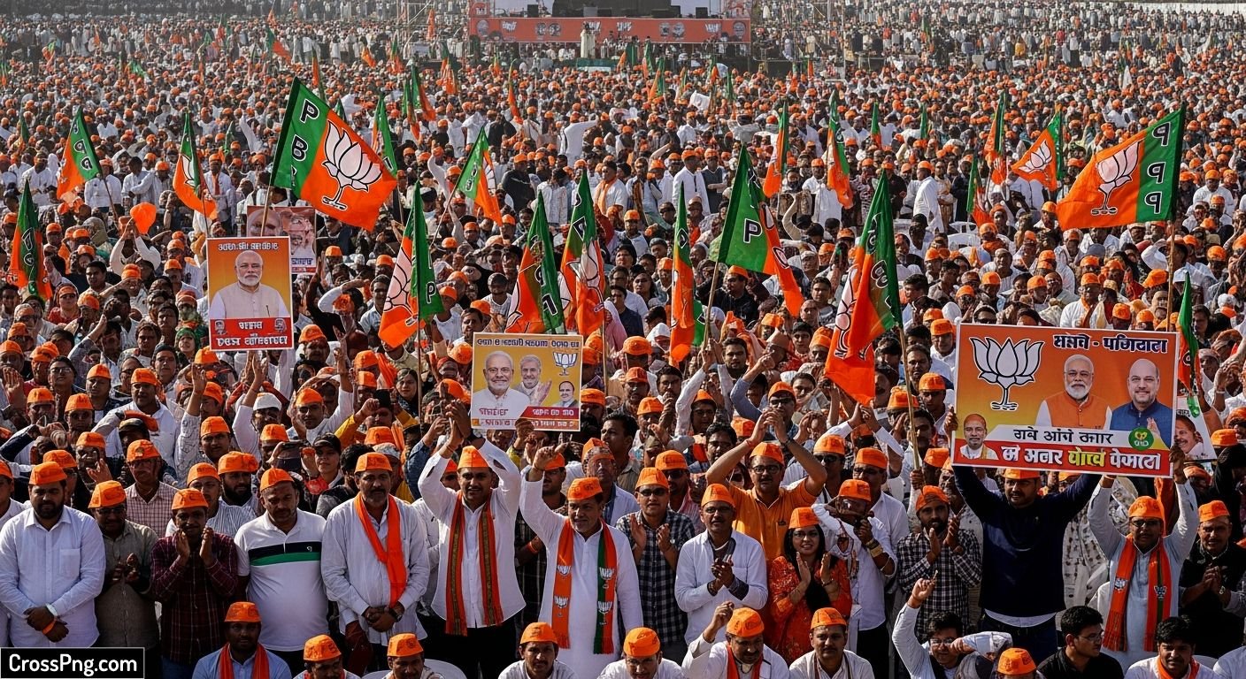 Bjp crowd background image 6