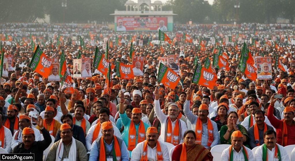 Bjp crowd background image 7