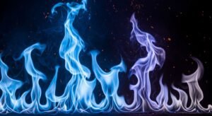 Black and blue flames background image 2