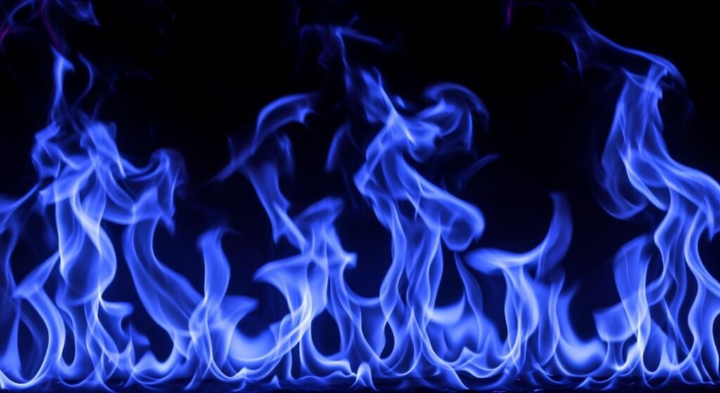 Black and blue flames background image 4