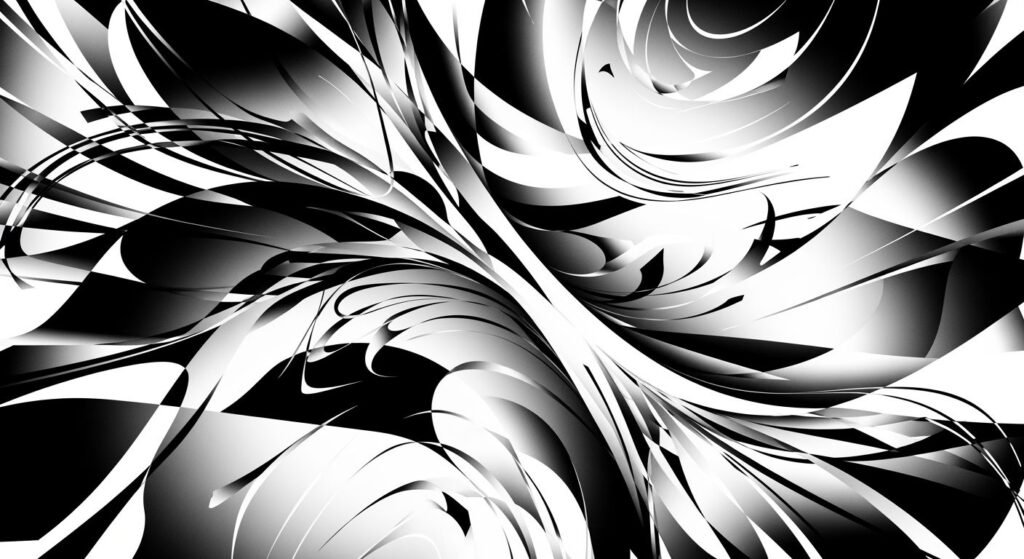 Black and white abstract background image 4