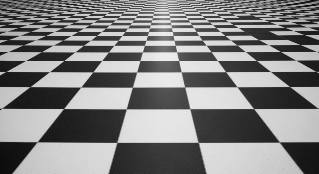 Black and white checkered image 2