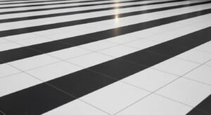 Black and white checkered image