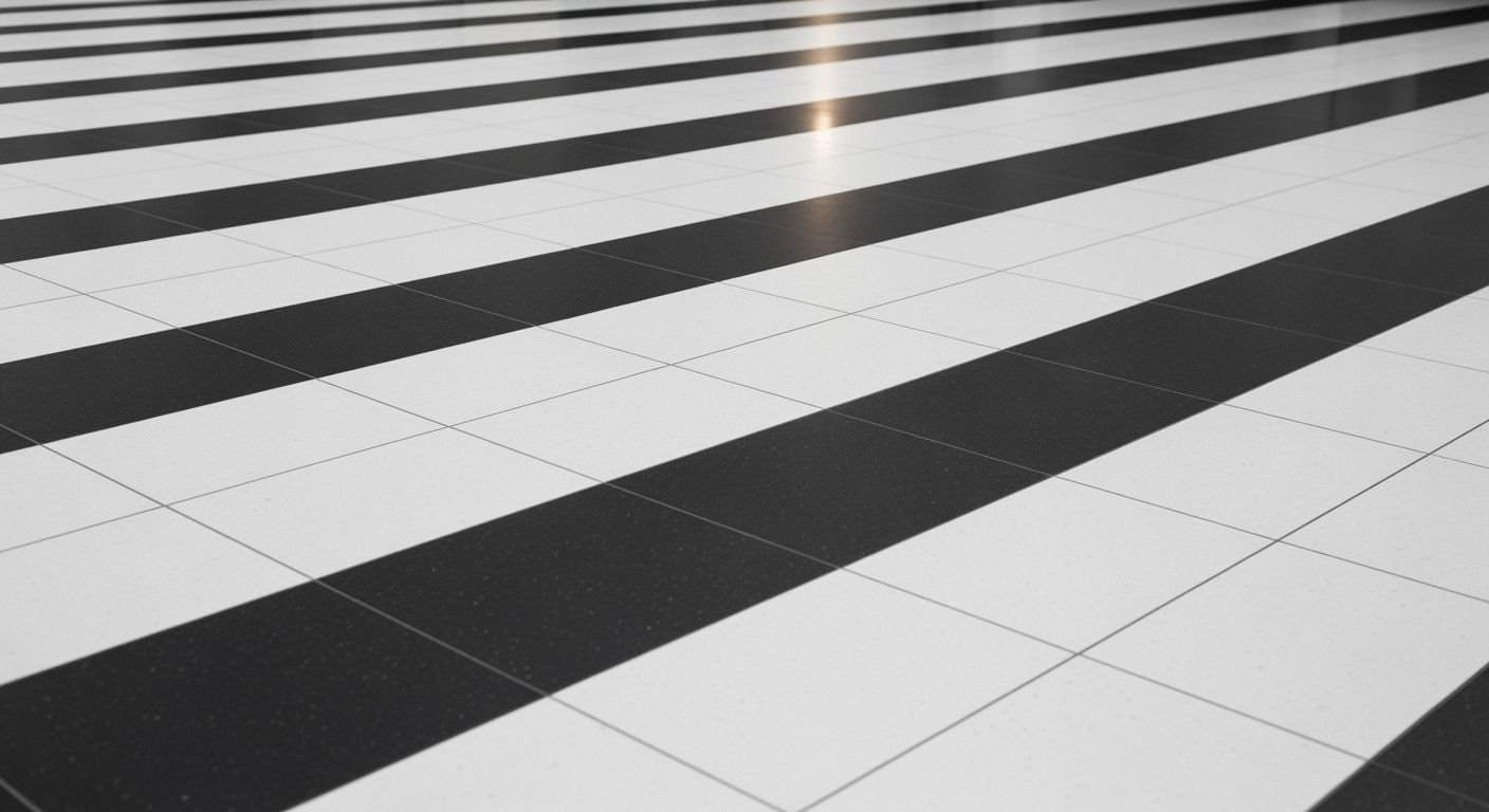 Black and white checkered image