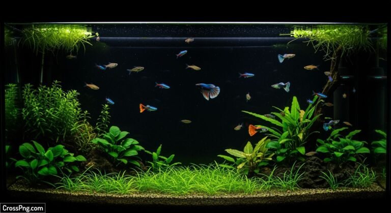 Black aquarium background image