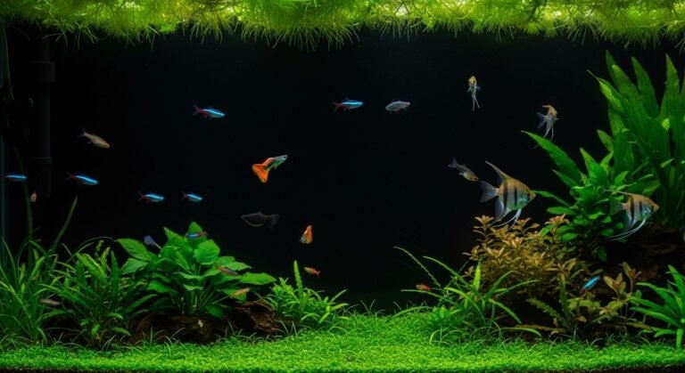 Black aquarium background image