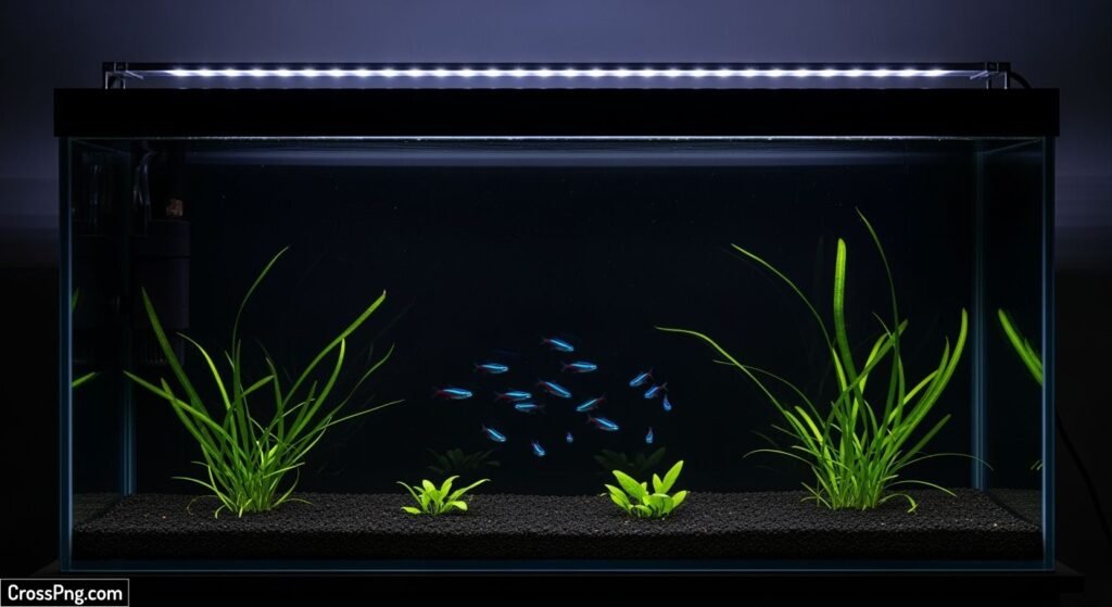 Black aquarium background image