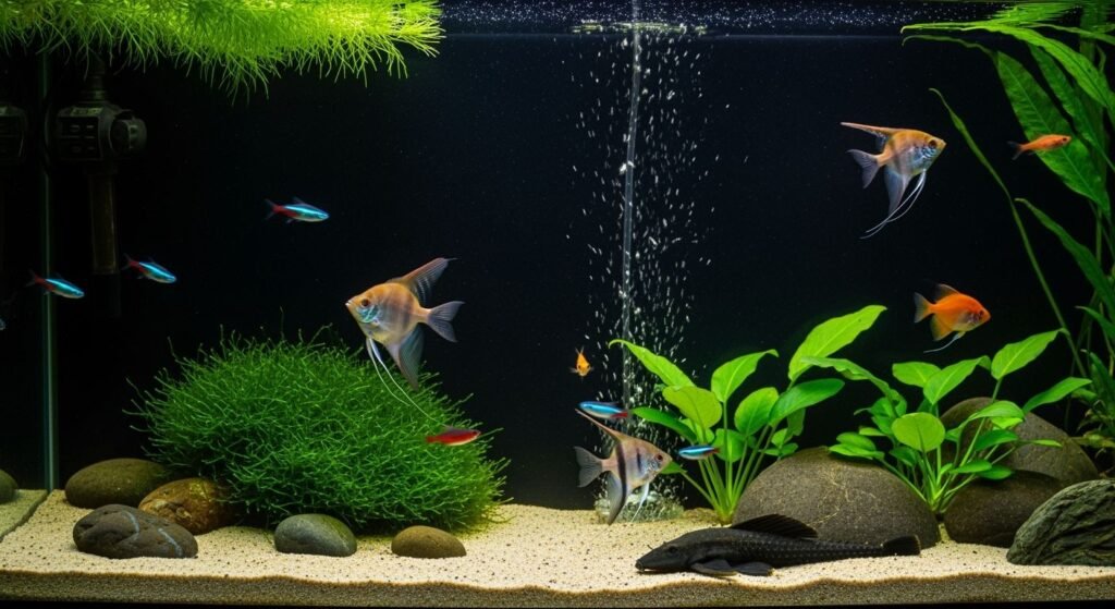 Black aquarium background image 3