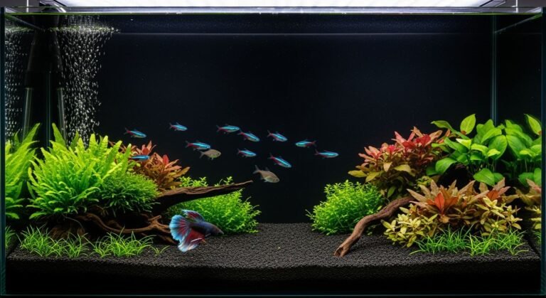 Black aquarium background image 4
