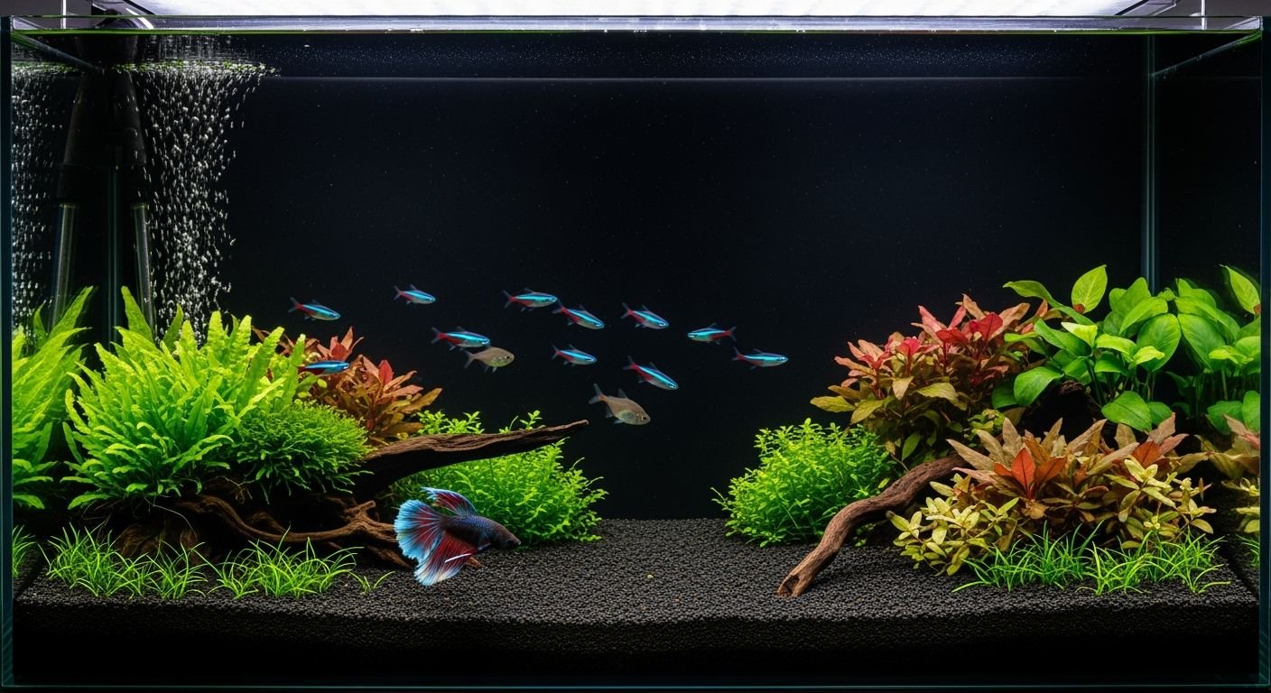Black aquarium background image 4