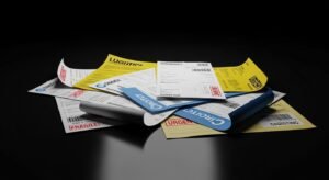 Black background delivery papers image 2