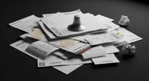 Black background delivery papers image 4
