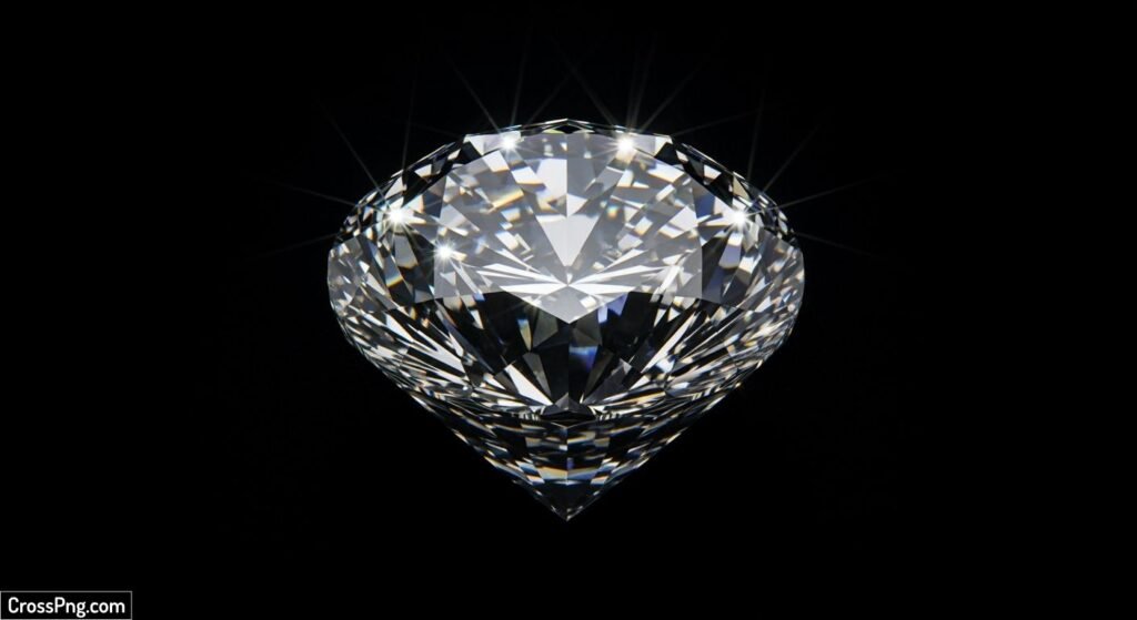Black background diamond image