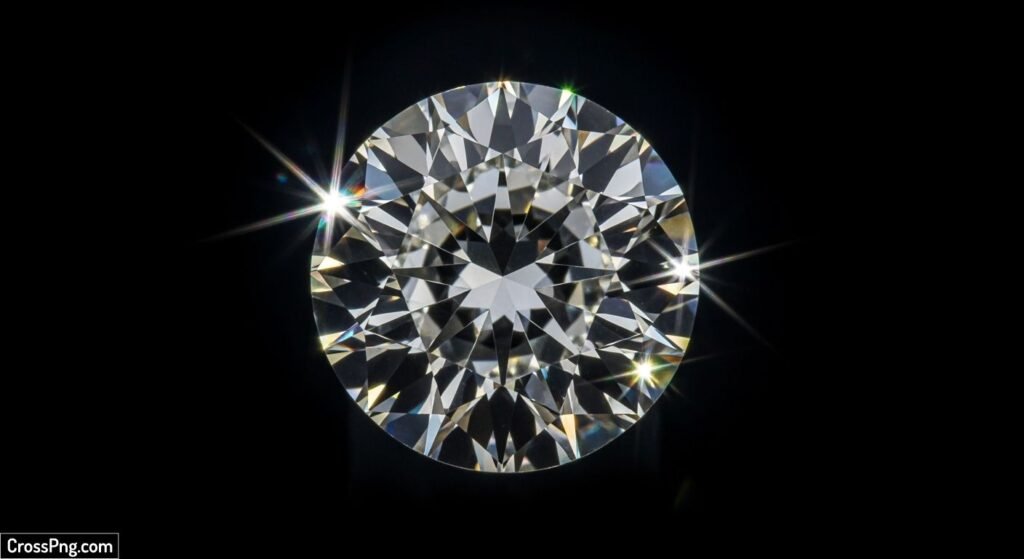 Black background diamond image