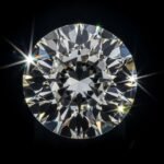 Black background diamond image