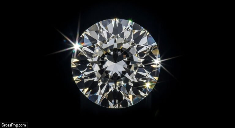 Black background diamond image