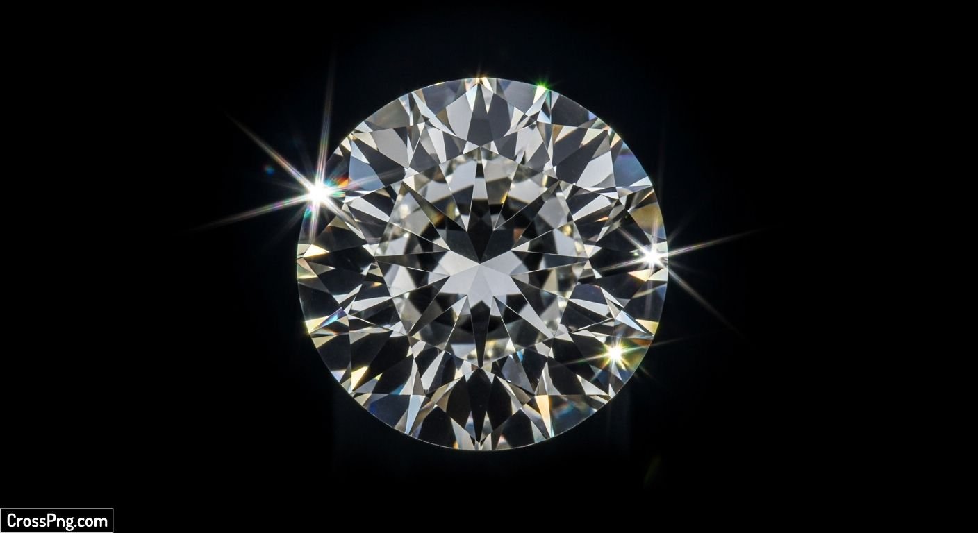 Black background diamond image