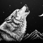 Black background drawing image 2