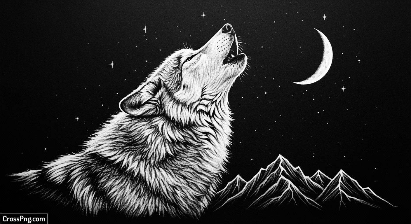 Black background drawing image 2