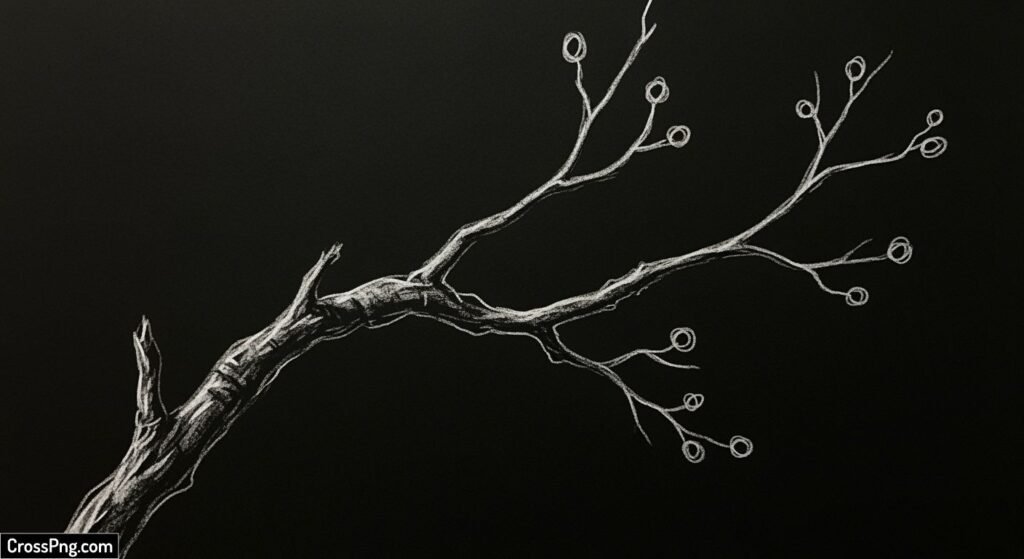 Black background drawing image 3