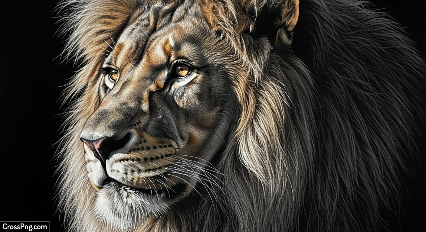 Black background drawing image