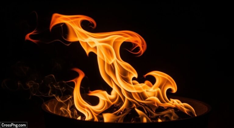 Black background fire image 2