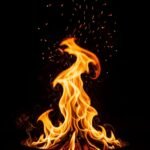 Black background fire image 3