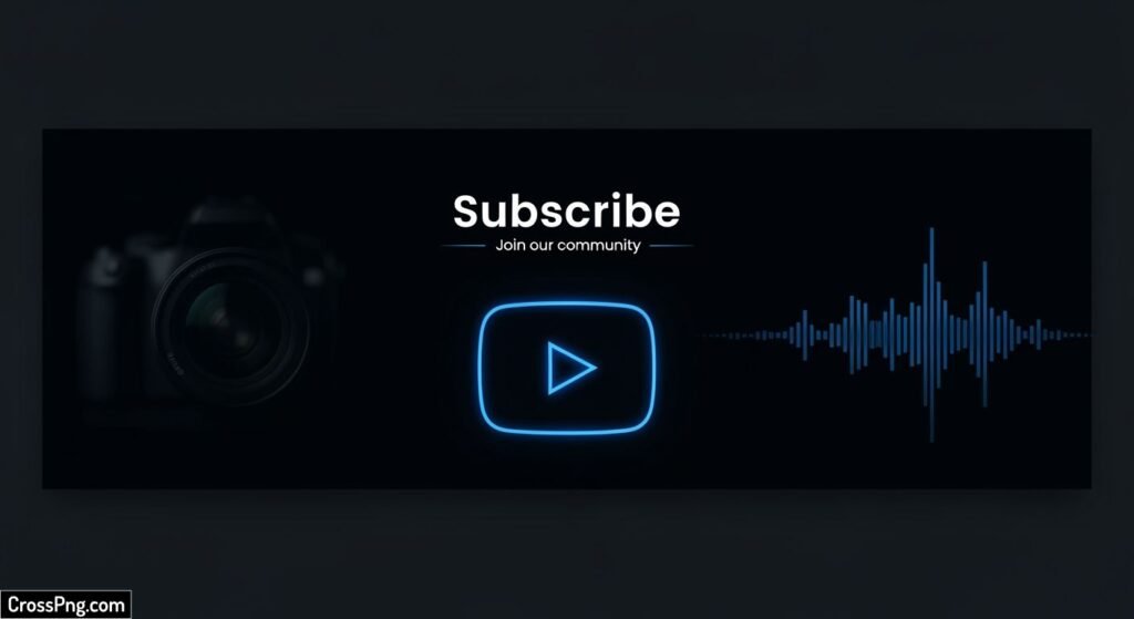 Black background for youtube image