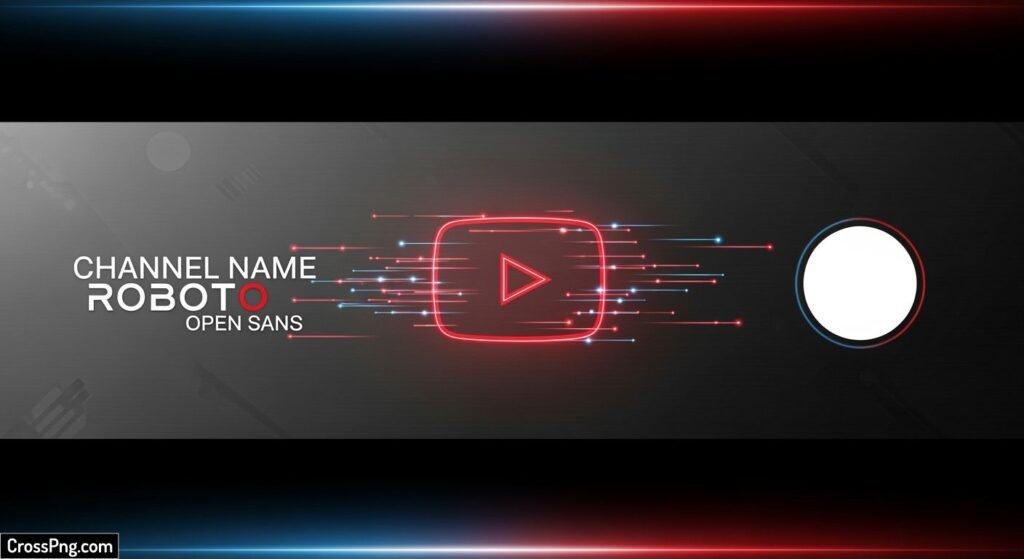 Black background for youtube image