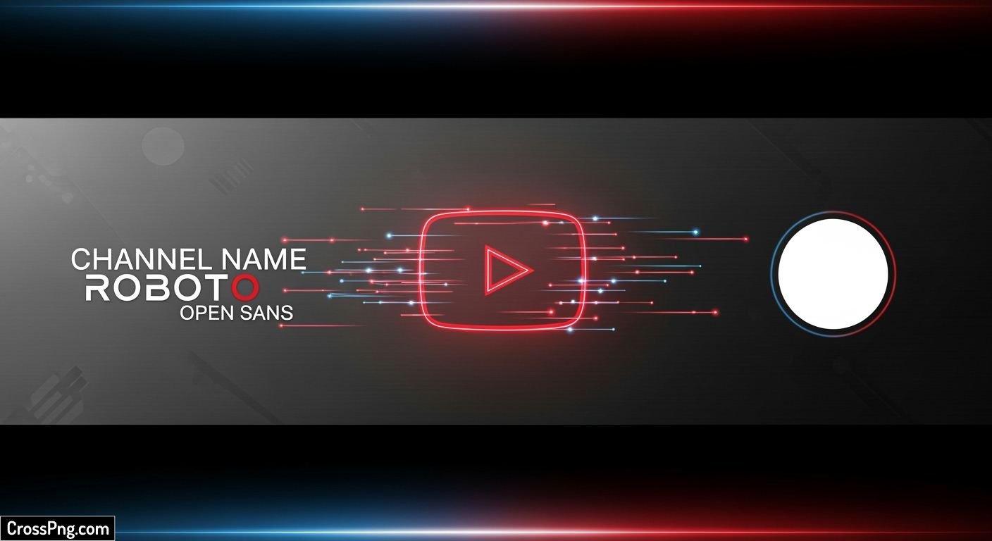 Black background for youtube image