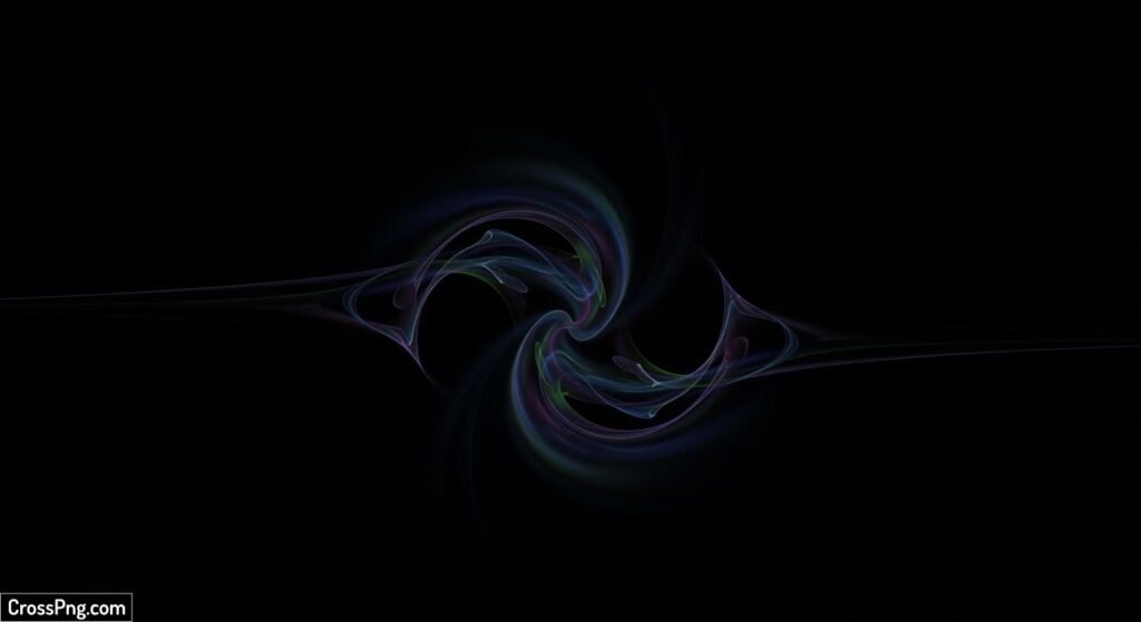 Black background gif image